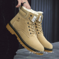 Botas masculinas snow tornozelo inverno